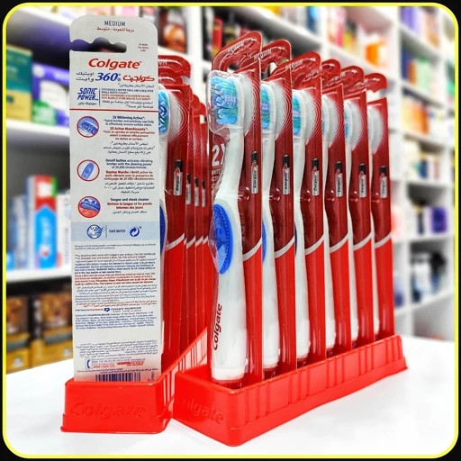مسواک کلگیت 360 درجه متوسط مدل Colgate 360° Whitening Sonic Power