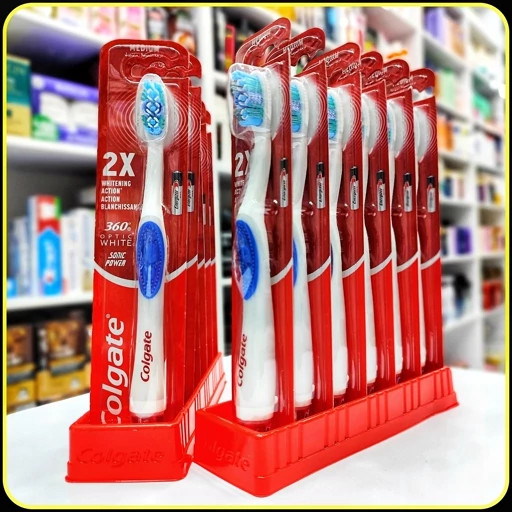مسواک کلگیت 360 درجه متوسط مدل Colgate 360° Whitening Sonic Power