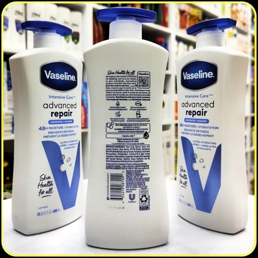 لوسیون بدن وازلین Advanced Repair بدون عطر 600 میلیلیتر | Vaseline Intensive Care Advanced Repair Lotion