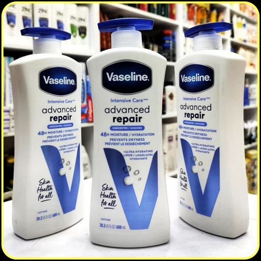 لوسیون بدن وازلین Advanced Repair بدون عطر 600 میلیلیتر | Vaseline Intensive Care Advanced Repair Lotion
