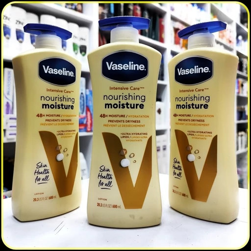 لوسیون بدن وازلین مرطوبکننده مغذی 600 میلیلیتر | Vaseline Intensive Care Nourishing Moisture Body Lotion