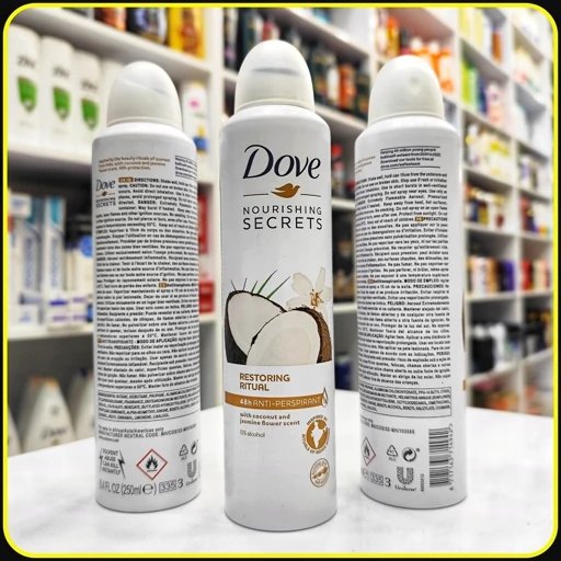 اسپری بدن داو عصاره نارگیل و گل یاس 250ml