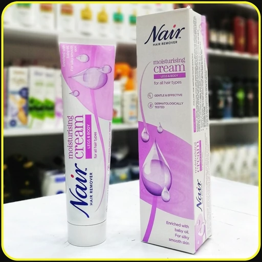 کرم موبر نیر مدل Moisturising Cream مخصوص پا و بدن حجم 80 میلیلیتر | Nair Hair Remover Cream