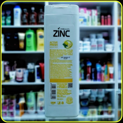 شامپو موی سر زینک ضد شوره ژاپنی با عصاره های مختلف (340میل) zink