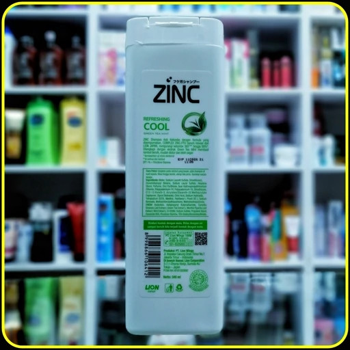 شامپو موی سر زینک ضد شوره ژاپنی با عصاره های مختلف (340میل) zink