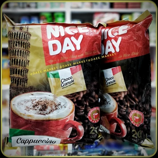 قهوه فوری کاپوچینو نایس دی Nice Day Cappuccino بسته 20 ساشهای