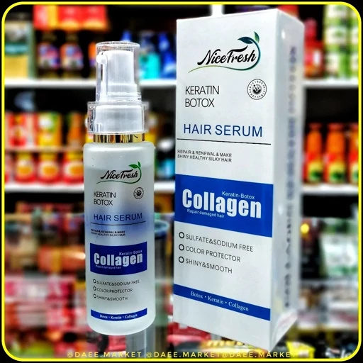 سرم موی کلاژن نایس فرش Nicefresh Keratin Botox Hair Serum Collagen حجم 100 میلیلیتر