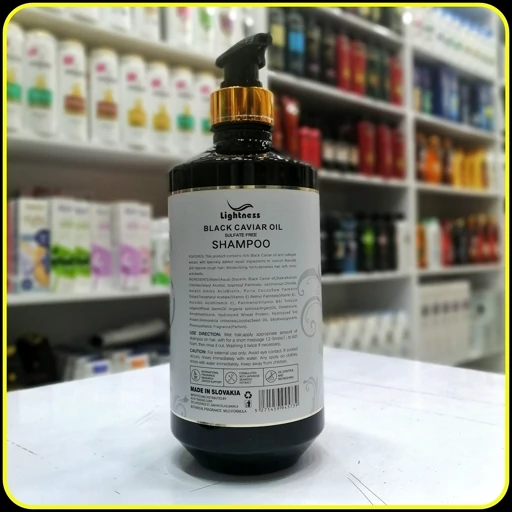 شامپو بیوتین لایتنس حاوی روغن خاویار سیاه و کلاژن کمپلکس | Lightness Biotin Shampoo