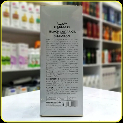 شامپو بیوتین لایتنس حاوی روغن خاویار سیاه و کلاژن کمپلکس | Lightness Biotin Shampoo
