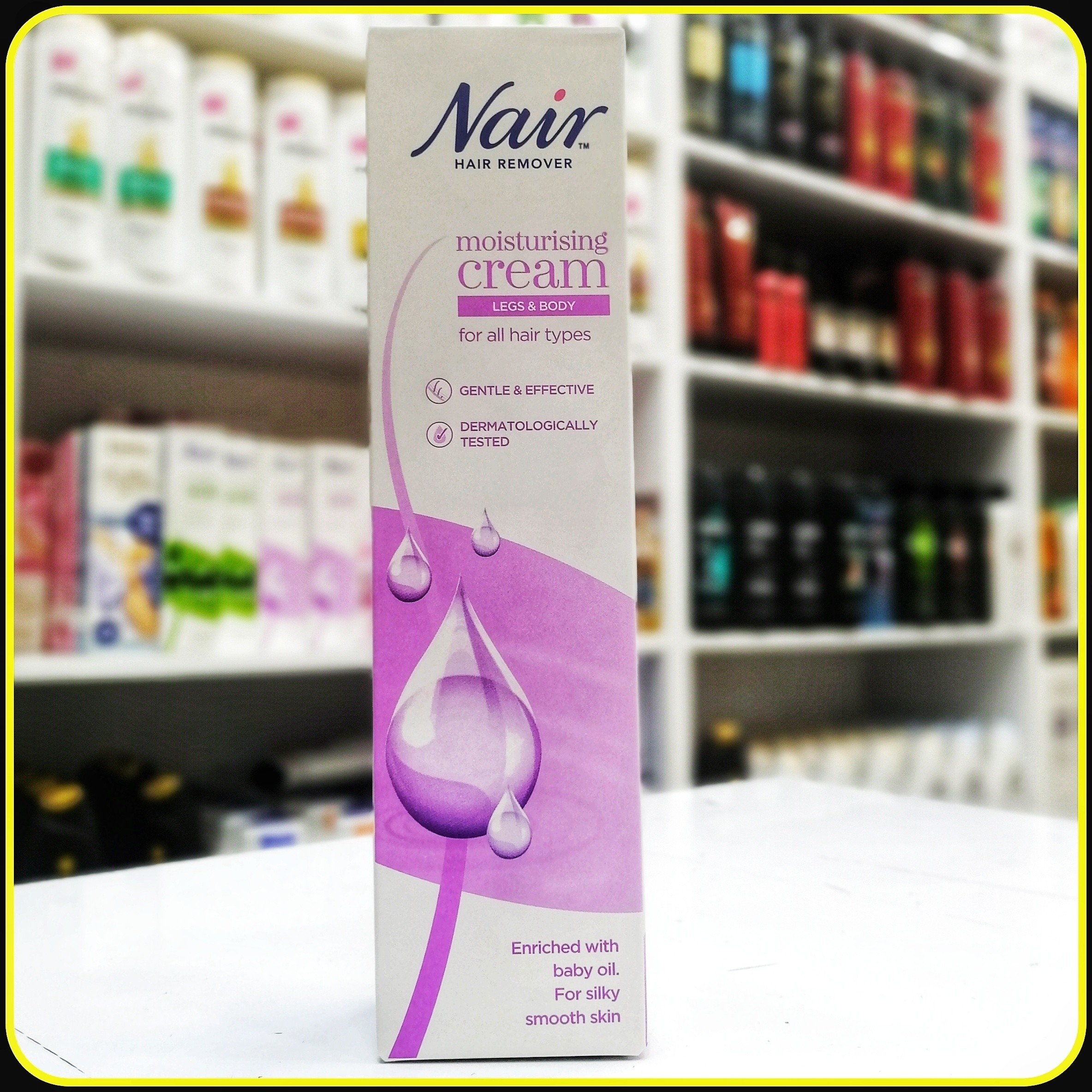 کرم موبر پا و بدن مرطوب کننده نایر برای انواع مو با روغن بچه لطیف و ملایم