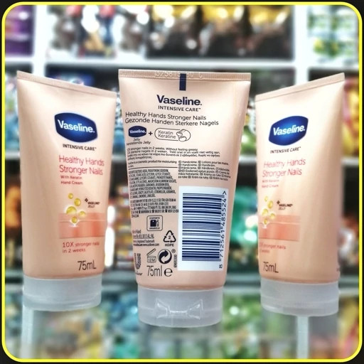 کرم دست و ناخن وازلین 75 میلیلیتر مدل Healthy Hands Stronger Nails | Vaseline Intensive Care Hand Cream