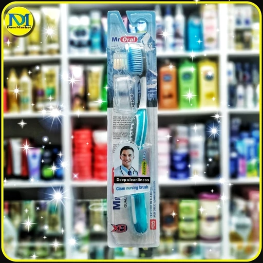 مسواک زغالی آقای اورال مدل Charcoal Clean Medium با 1800 الیاف | Mr Oral Charcoal Clean Medium Toothbrush