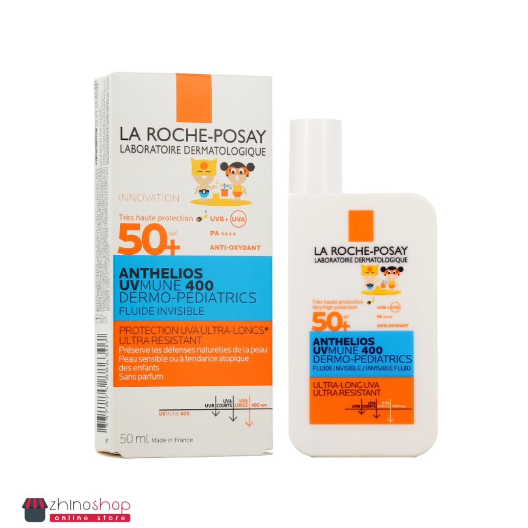 ضدآفتاب بچه لاروش پوزای بدون رنگ و ضدحساسیت 50ml