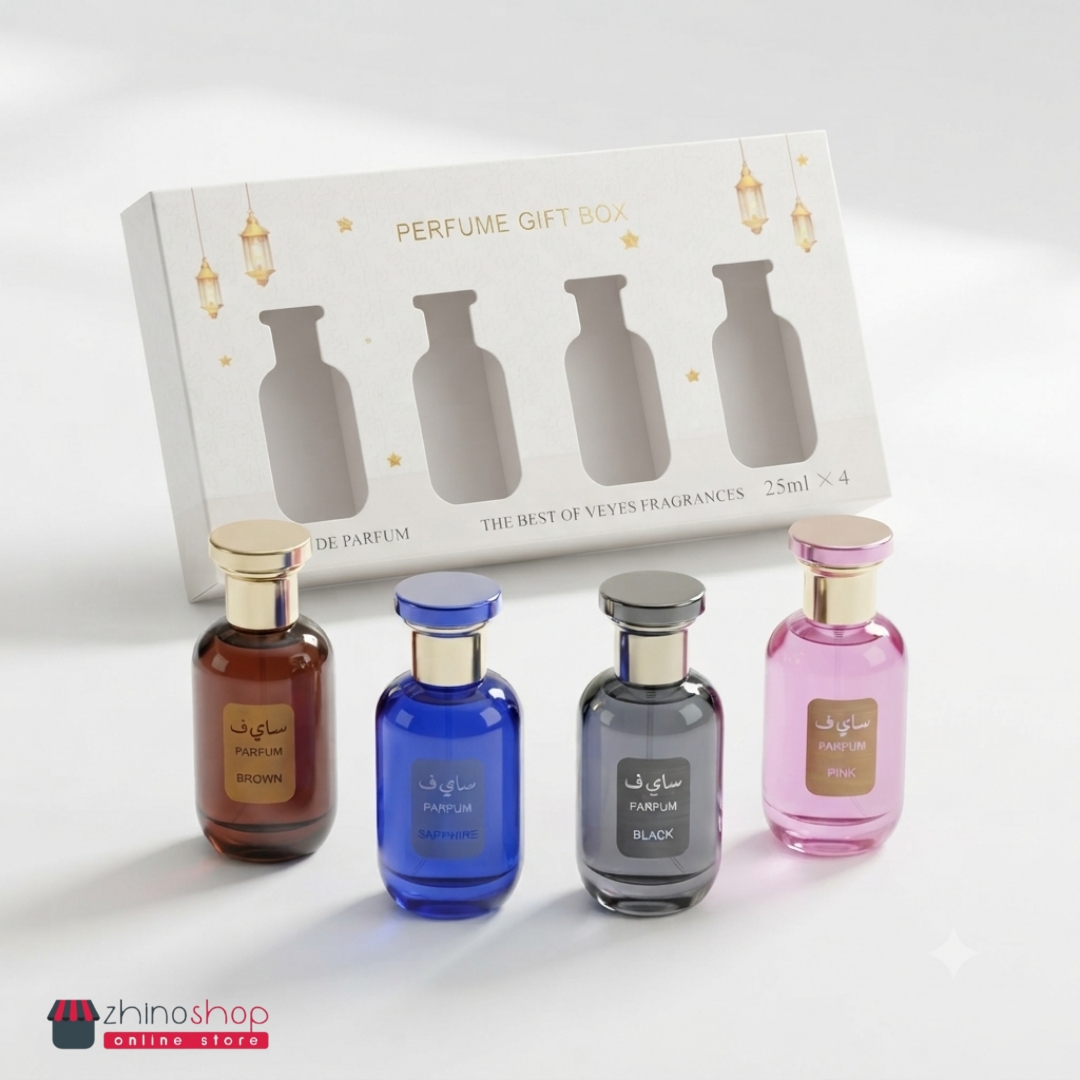 پک ادکلن مینیاتوری 4 عددی ویز (Veyes Perfume Gift Box) | مجموعه ادوپرفیوم 25 میل × 4