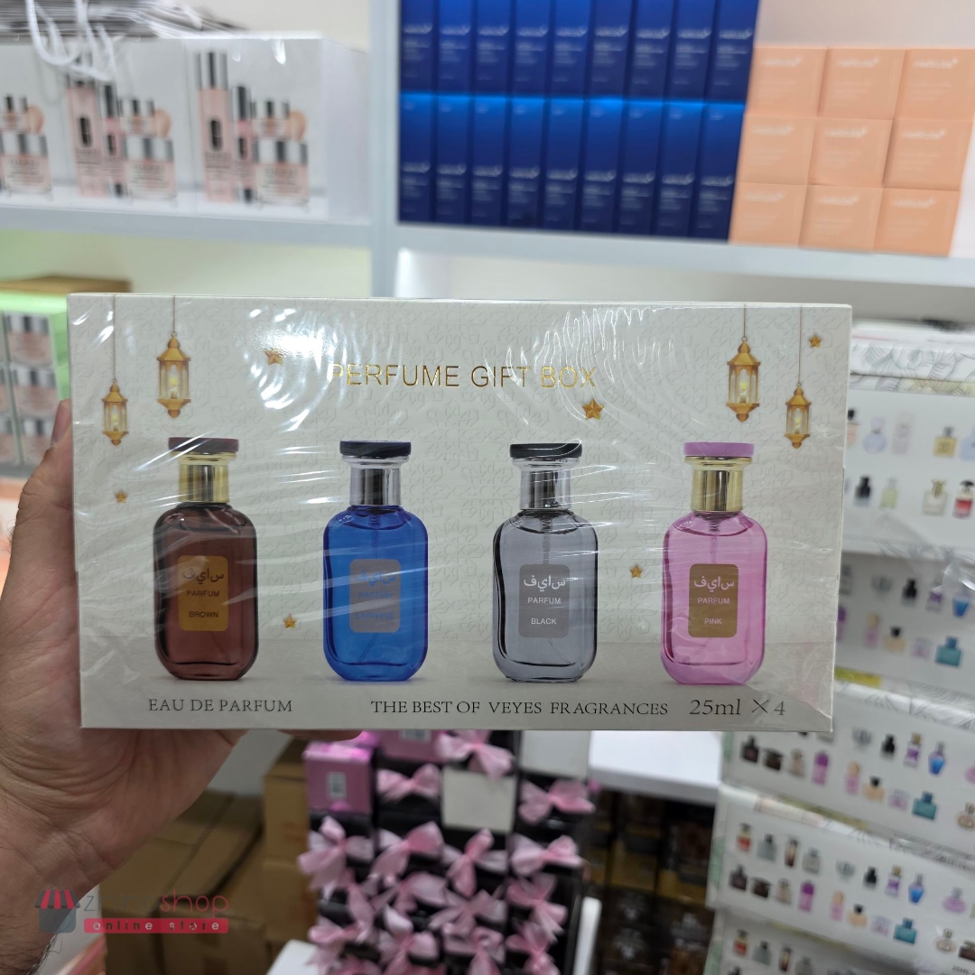 پک ادکلن مینیاتوری 4 عددی ویز (Veyes Perfume Gift Box) | مجموعه ادوپرفیوم 25 میل × 4