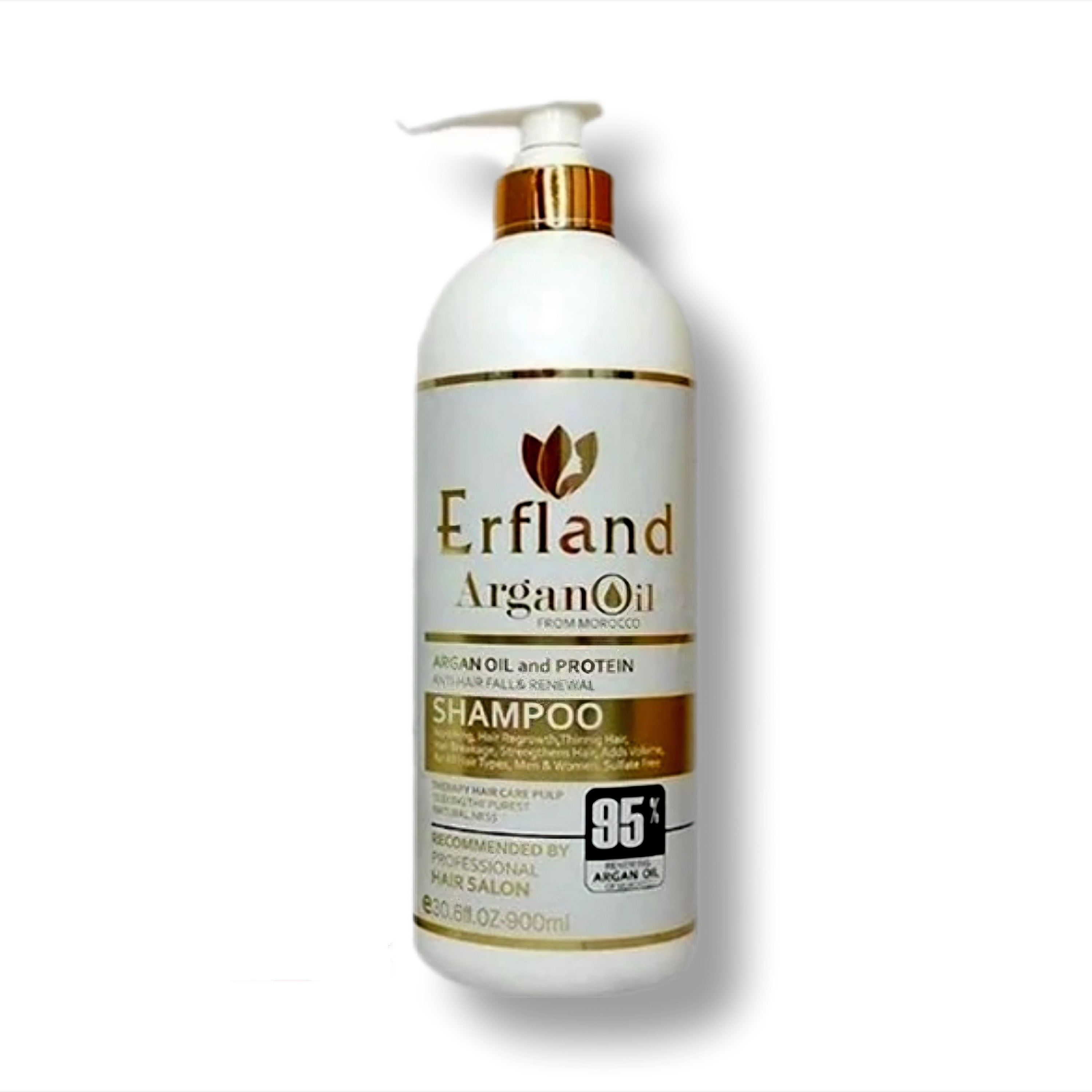 شامپو سر بدون سولفات پروتئین و آرگان ارفلند900ml اورجینال ایتالیا