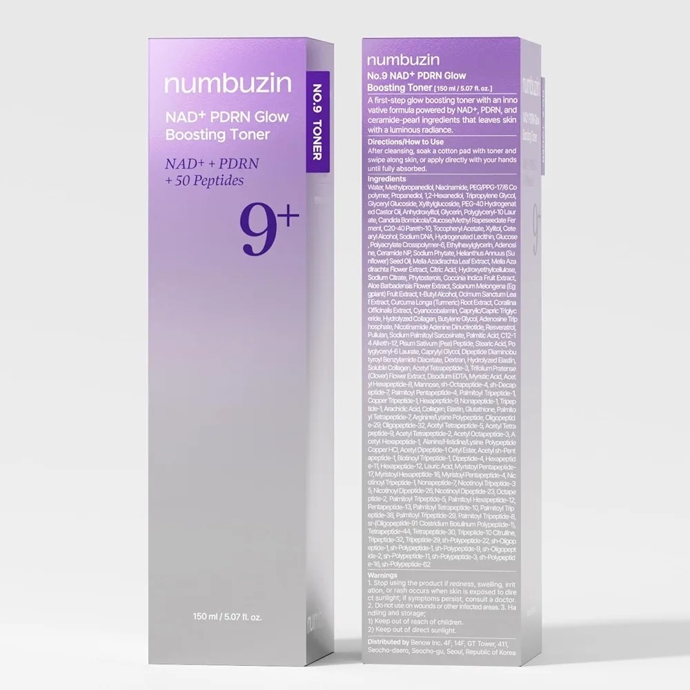 تونر ضد چروک و درخشان کننده شماره 9 نامبوزین اصل پپتاید حجم 150ml