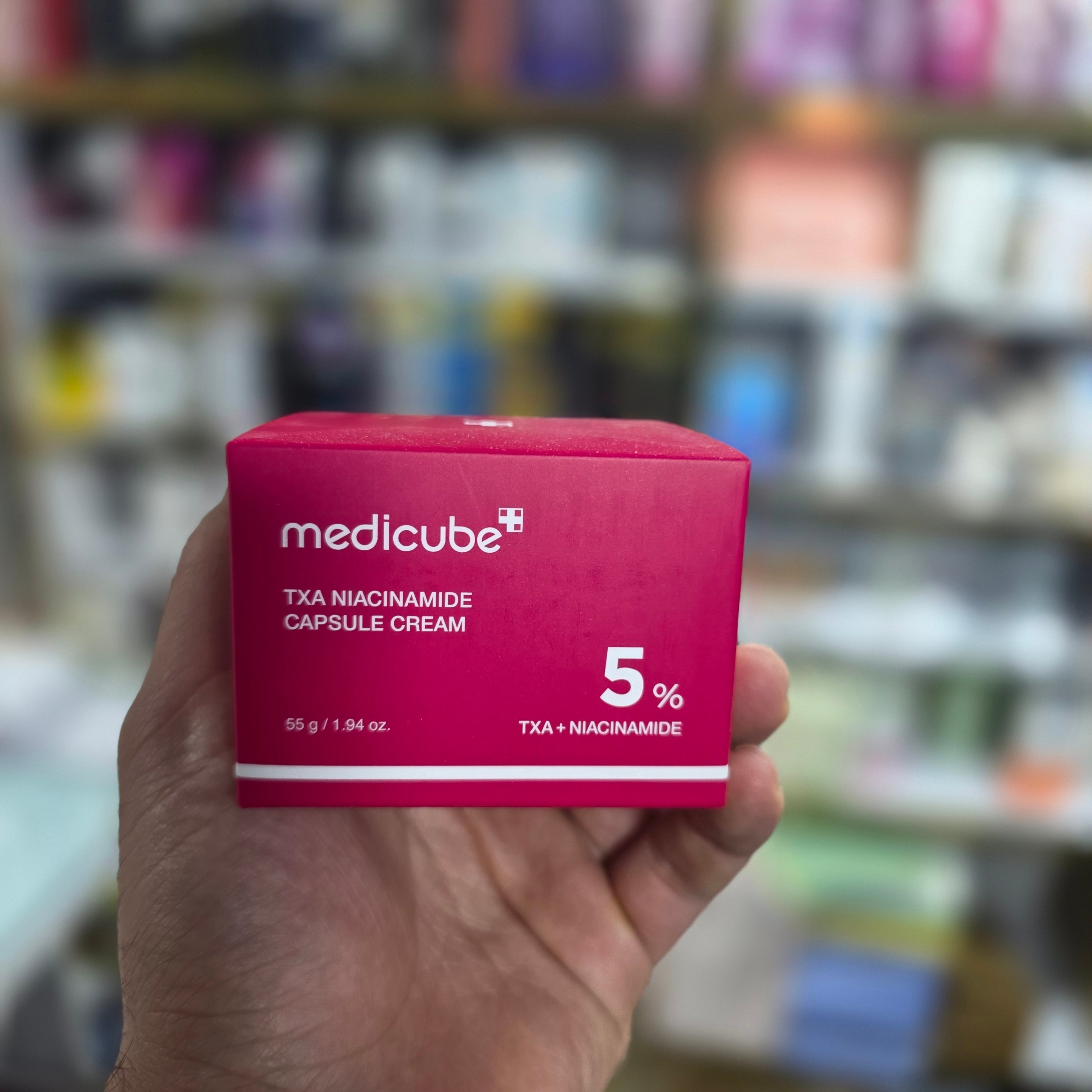 کرم کپسولی نیاسینامید مدی کیوب ضدلک روشن کننده ترانگزامیک 55ml