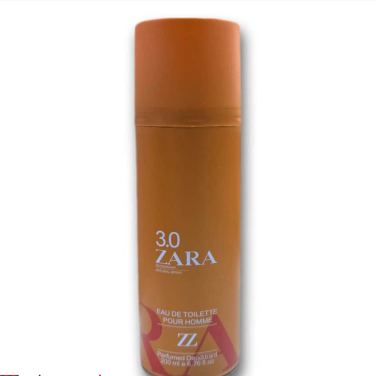 اسپری زارا خوشبو کننده بدن رایحه ی کد 3.0