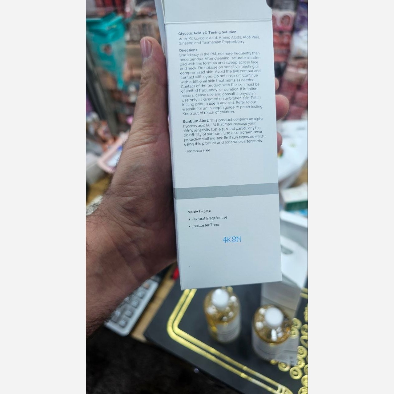 تونر گلیکولیک اسید مناسب صورت و بدن 240ml اصل کانادا بچ کد 5 دو لیبله