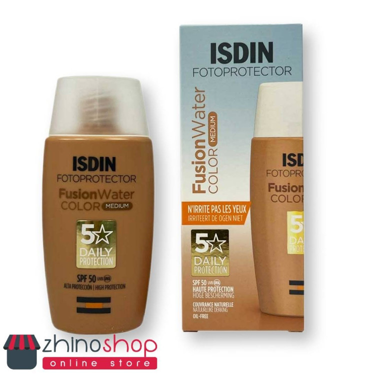 ضد آفتاب رنگی فیوژن واتر SPF+50 رنگ مدیوم مناسب پوست چرب 50ml