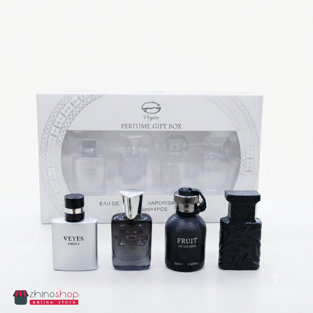پک 4 عددی مینیاتوری عطر ویز مردانه Veyes Perfume Gift Box مجموعه ادوپرفیوم 25 میل 4 عددی