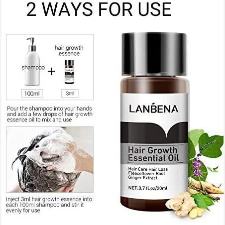 سرم تقویت و افزایش رشد مو لانبنا LANBENA اورجینال20 میل
