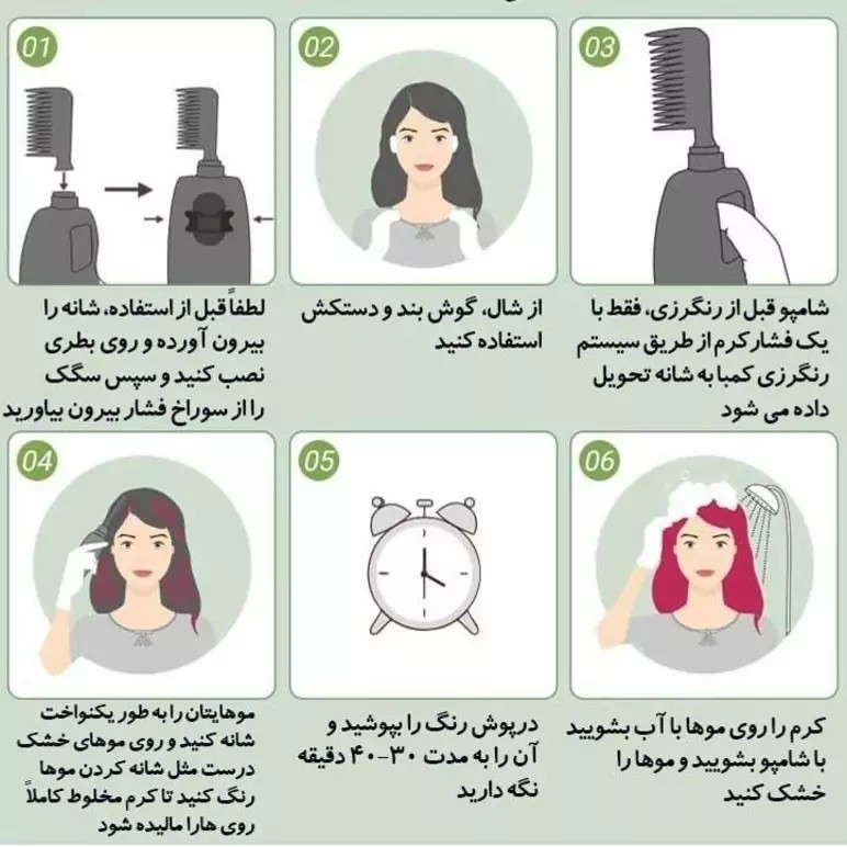 شامپو رنگ مو گیاهی و بدون دکلره دکسی Dexe اصل