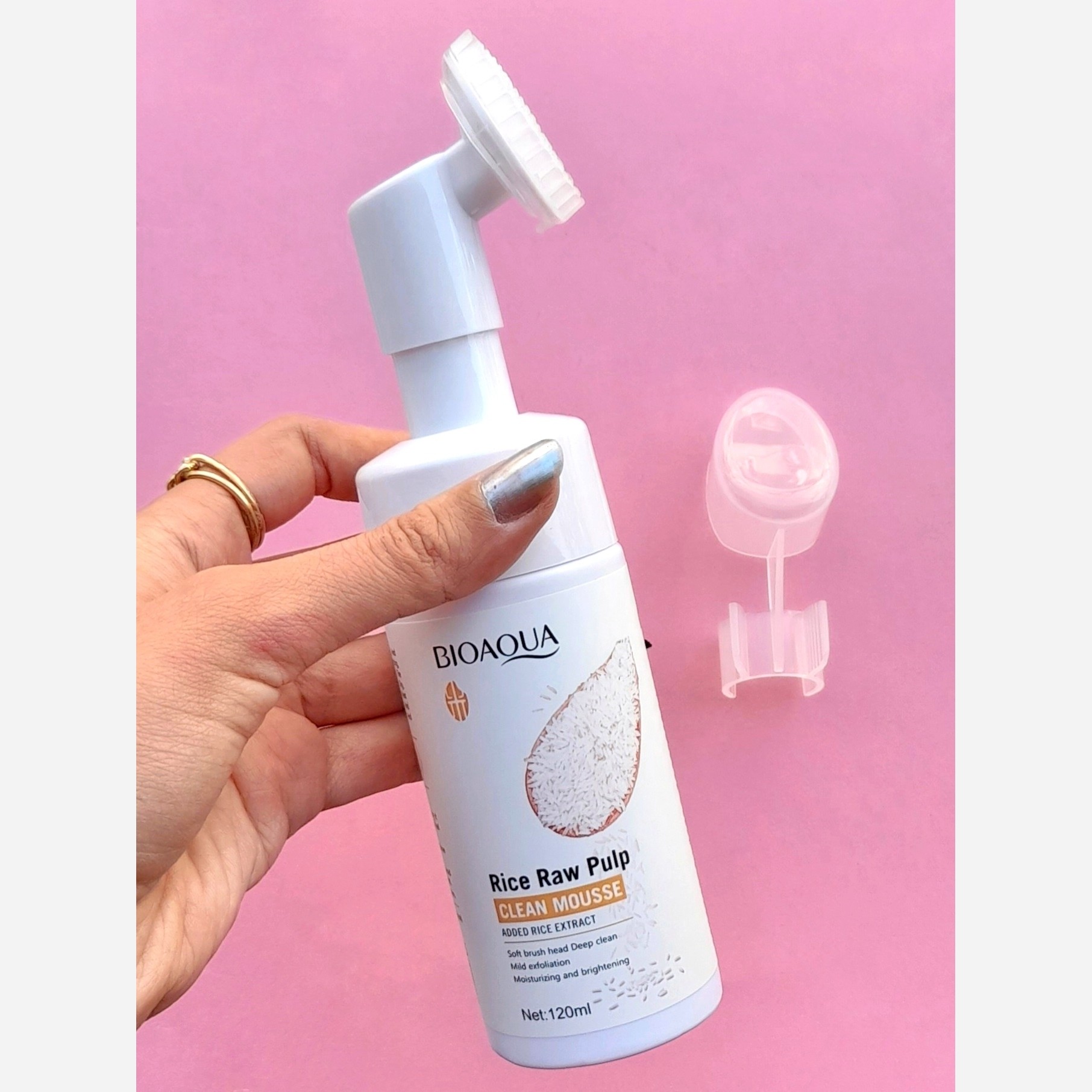 فوم براش دار برنج بیواکوا BIOAQUA