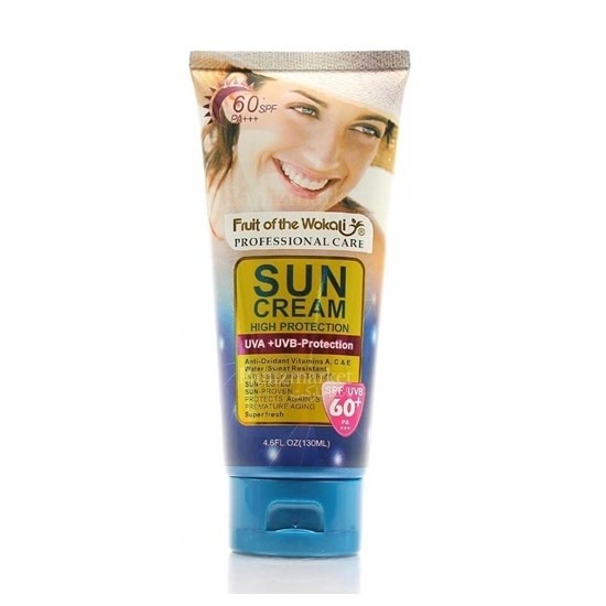 کرم ضد آفتاب spf 60 بی رنگ 130 میل برای صورت و بدن روشن کننده و ضد لک و ترمیم کننده