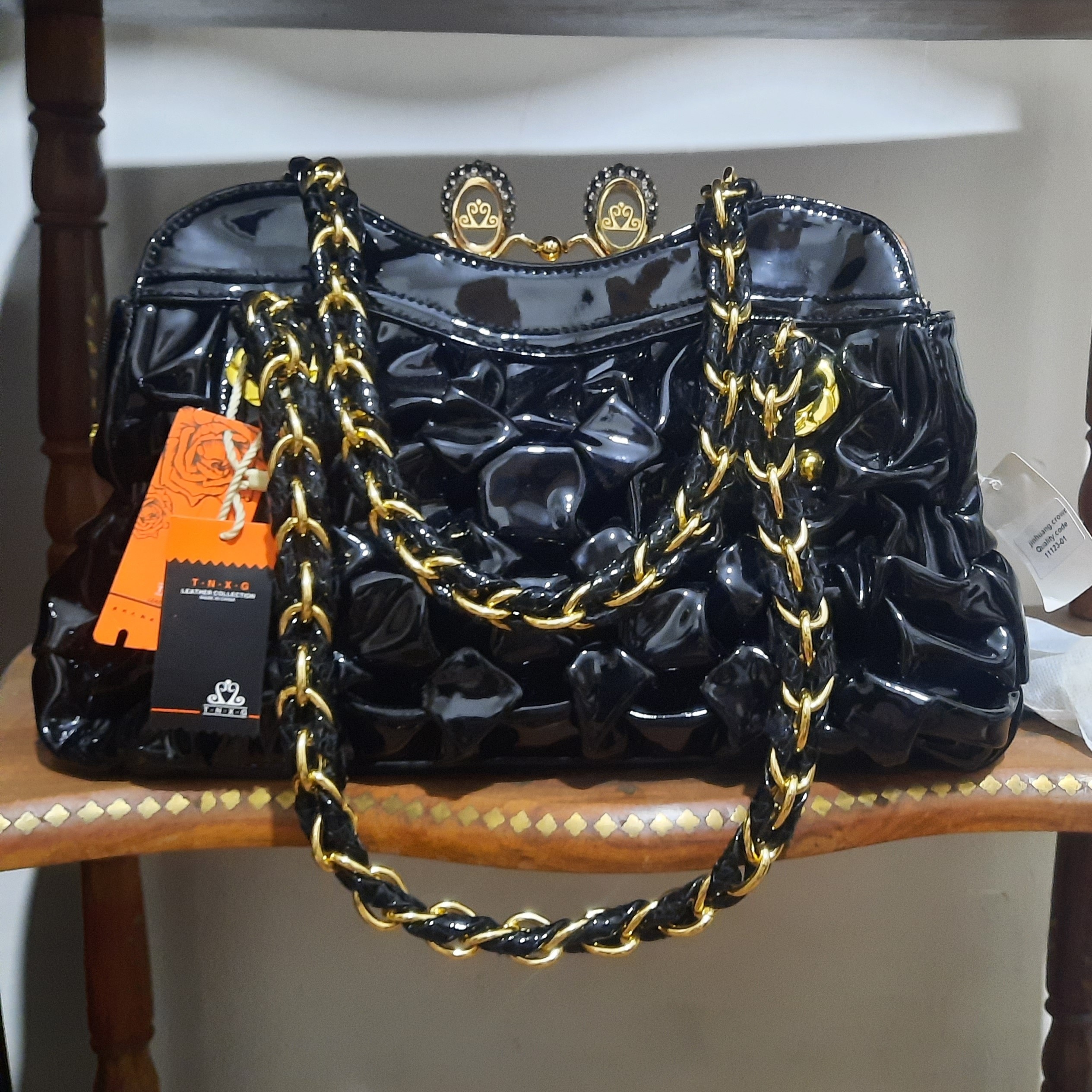 کیف ورنی مجلسی وارداتی برندT.N.X.G