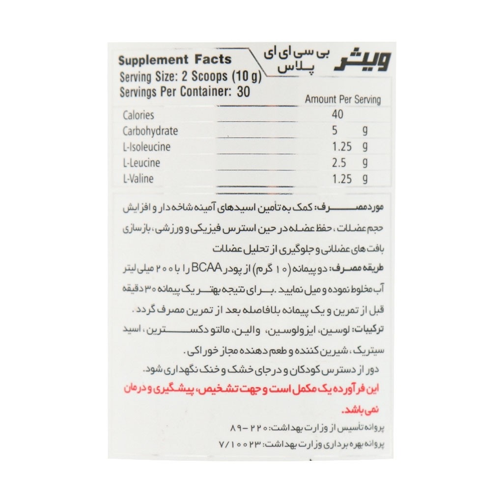 بی سی ای ای 300 گرمی ویثر