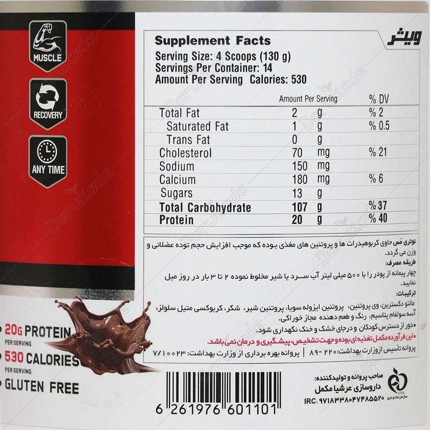گینر نوتری مس 1818 گرم ویثر