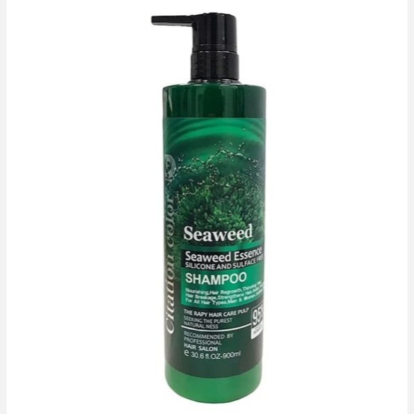 شامپو مو جلبک دریایی بدون سولفات و ترمیم کننده و ضد ریزش سیوید گویک حجم 1000 میل Seaweed