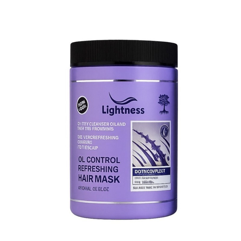 ماسک مو موهای چرب لایتنس Lightnness مدل Oil control حاوی بیوتین حجم 1000 میل داخل حمام
