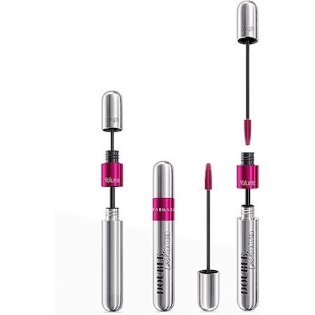ریمل دو سر بلند کننده و حجم دهنده فارماسی DOUBLE LASH EXTEND MASCARA فارماسی حجم12میل کاملا اورجینال