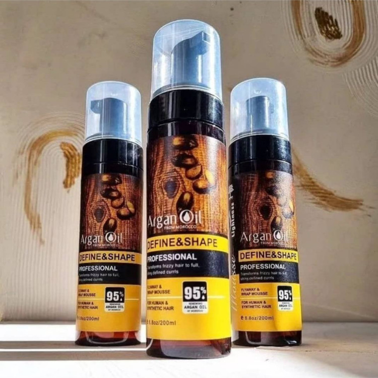 موس مو لایتنس مدل روغن آرگان حالت دهنده مو و ضد وز کاملا اورجینال و هولوگرام دار حجم 200 میلی لیتر