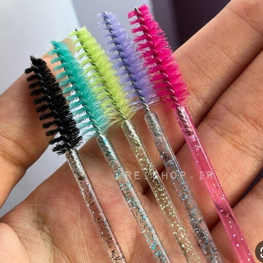 فرچه و برس ابرو دسته اکلیلی برای شانه و مرتب کردن ابرو و لیفت ابرو و مژه
