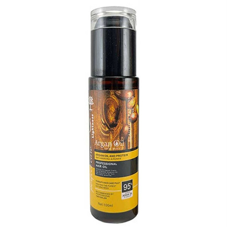 روغن مو آرگان لایتنس شیشه ای 100 میل اصل هولوگرام دار