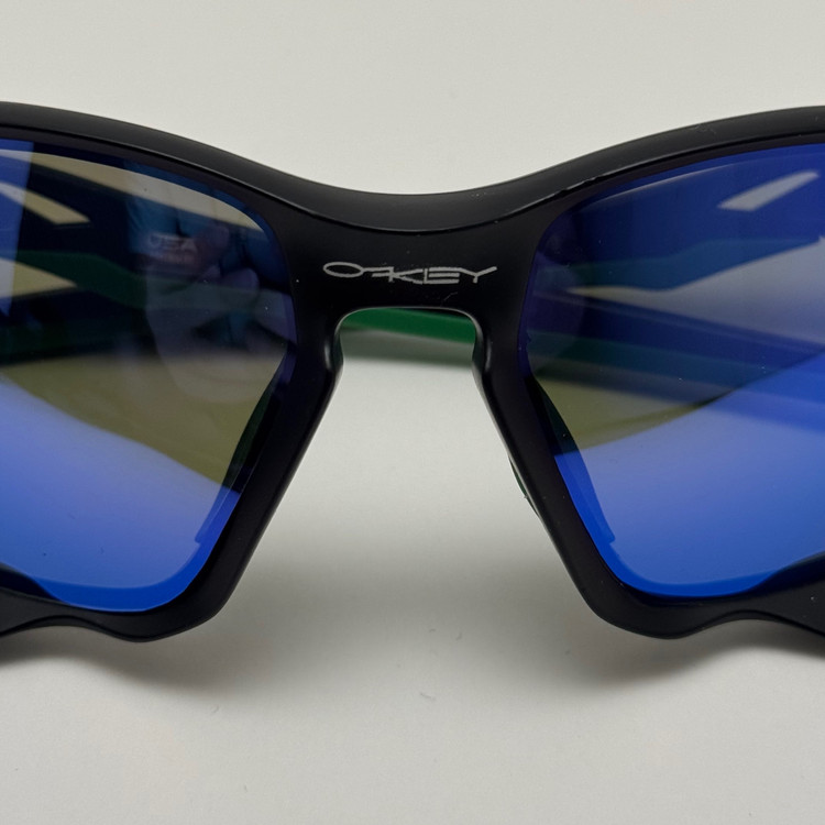 عینک آفتابی اسپرت اوکلی Oakley مدل 9019 سبز مشکی عدسی آبی
