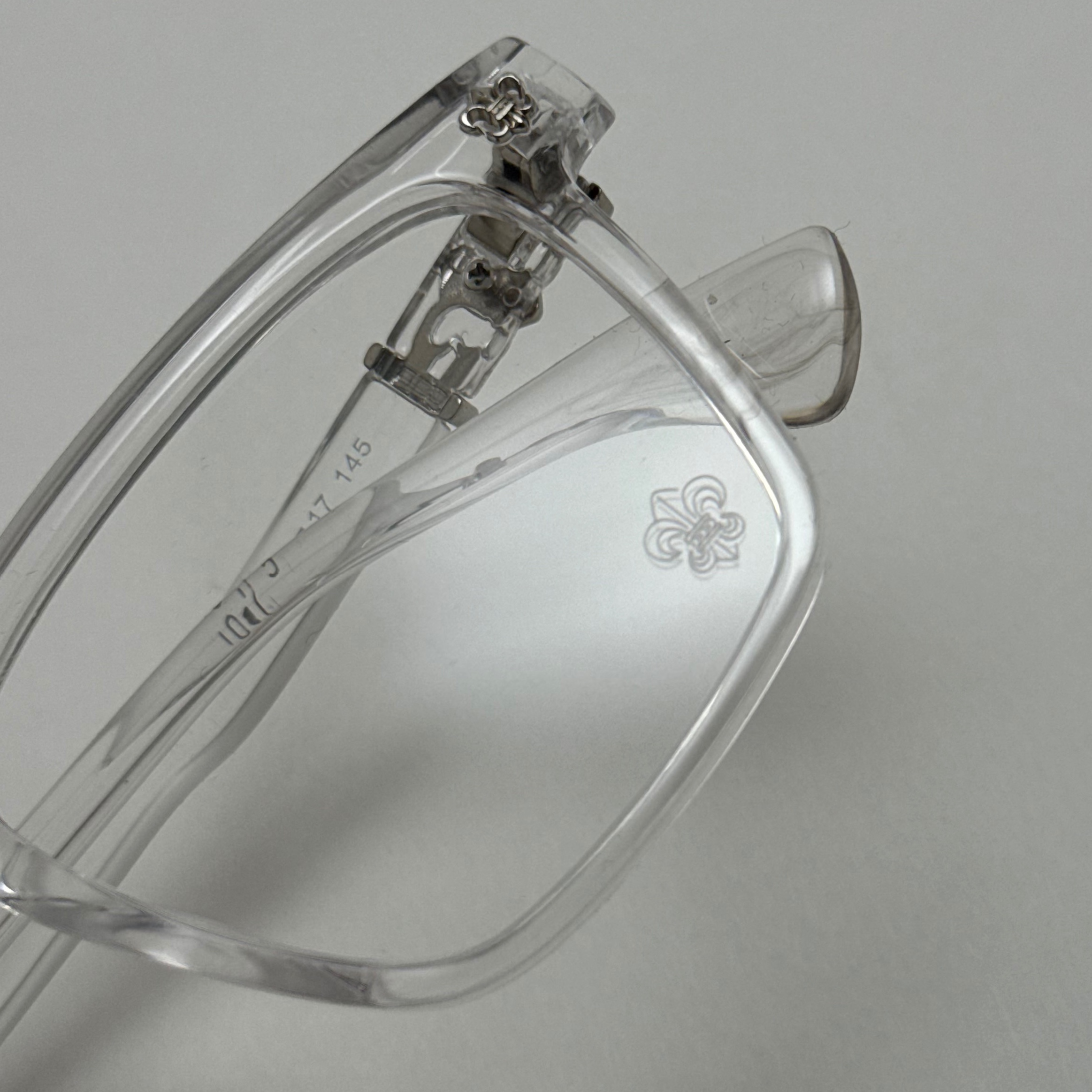 عینک بلوکات کروم هارتز کریستال نقره ای Chrome Hearts 52342 - کیفیت مستر