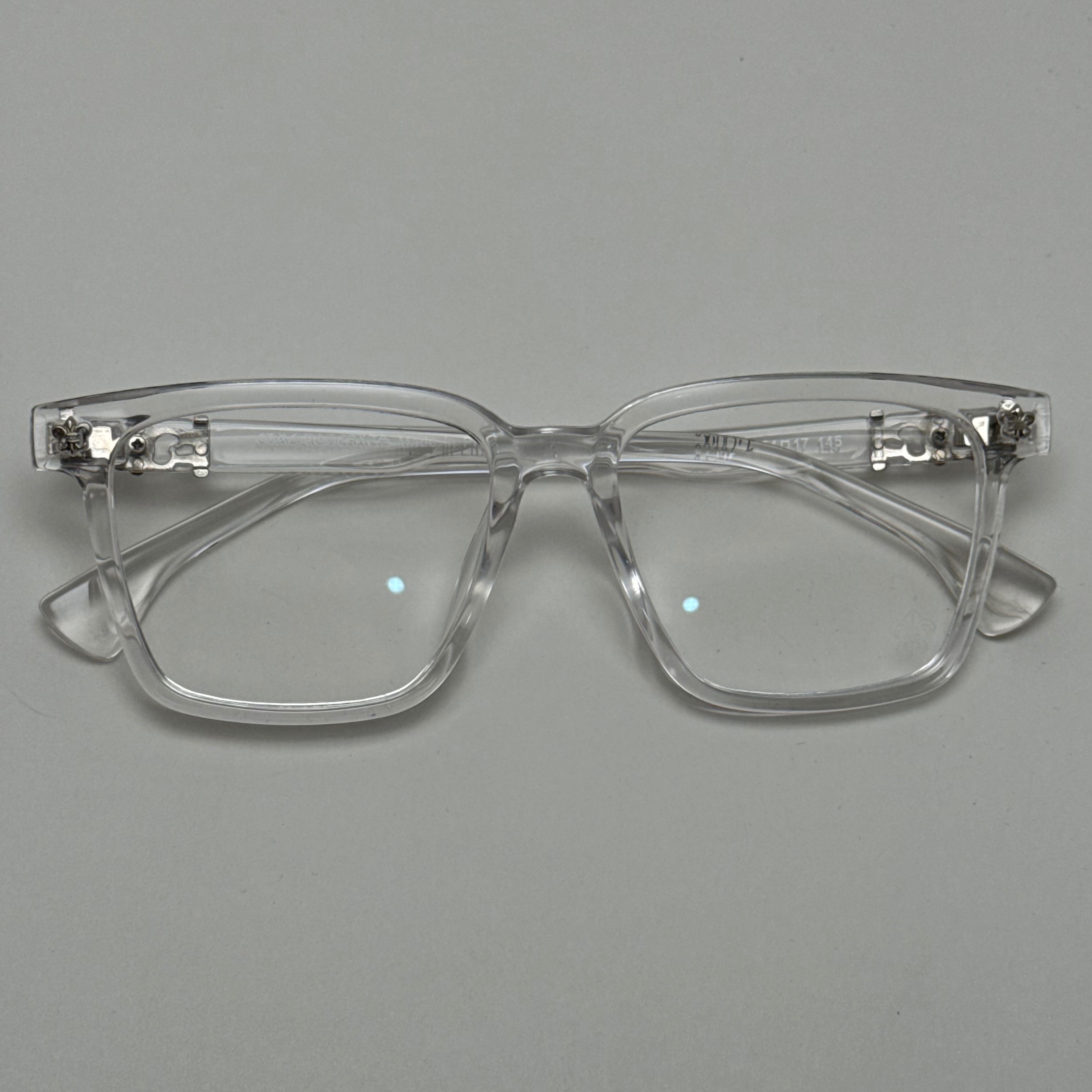 عینک بلوکات کروم هارتز کریستال نقره ای Chrome Hearts 52342 - کیفیت مستر