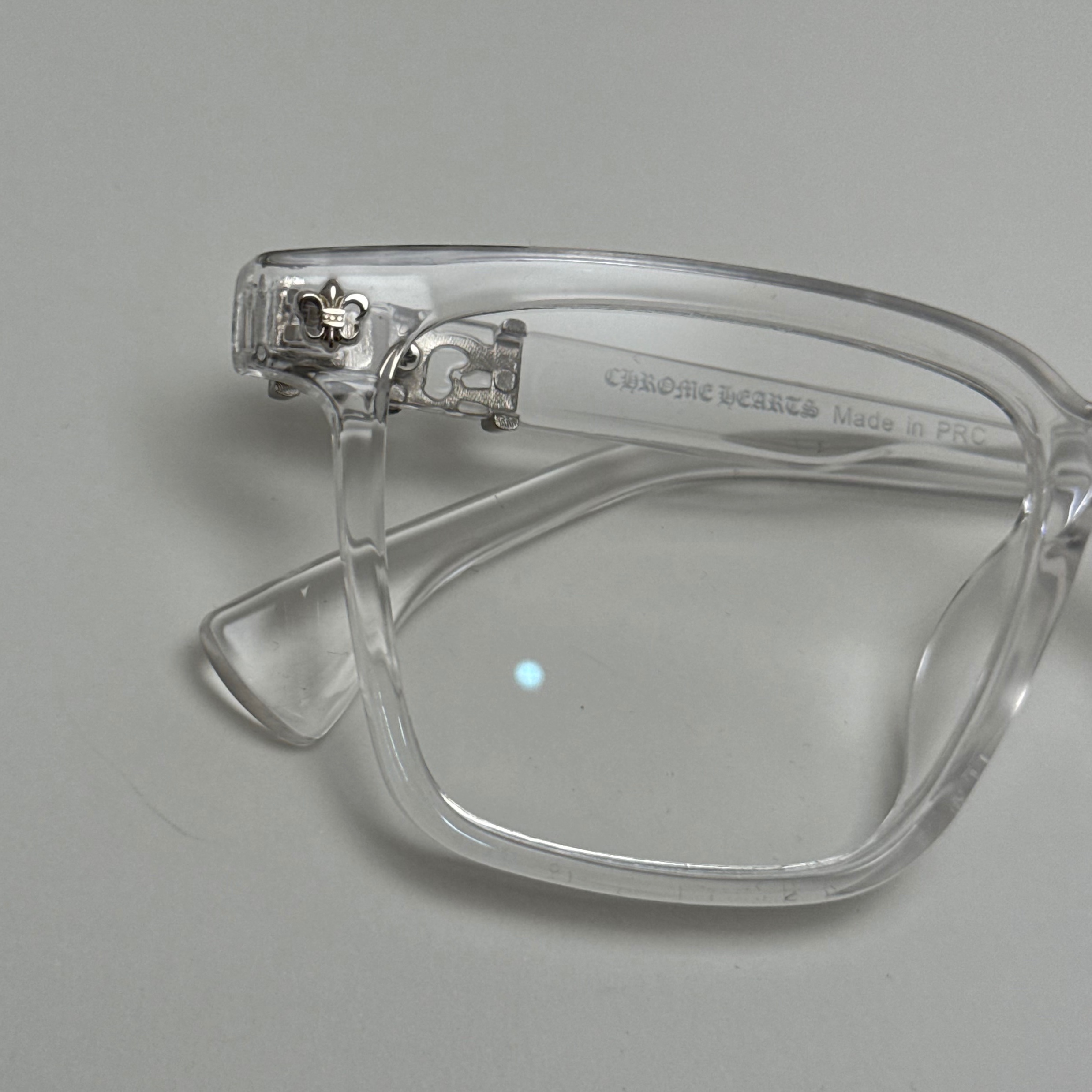 عینک بلوکات کروم هارتز کریستال نقره ای Chrome Hearts 52342 - کیفیت مستر