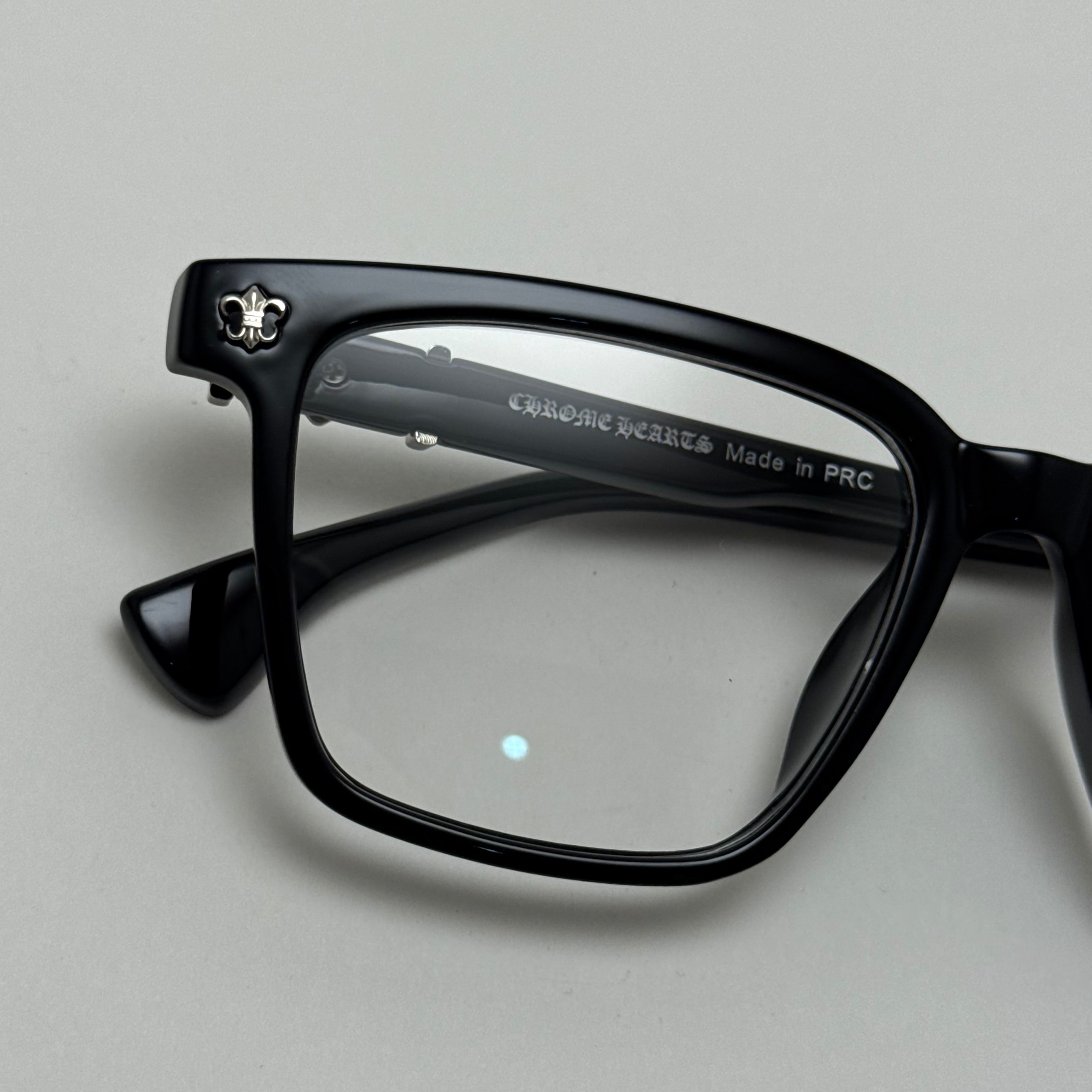 عینک بلوکات کروم هارتز مشکی نقره ای Chrome Hearts 52342 - کیفیت مستر
