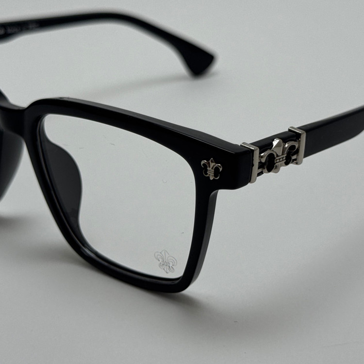 عینک بلوکات کروم هارتز مشکی نقره ای Chrome Hearts 52342 - کیفیت مستر