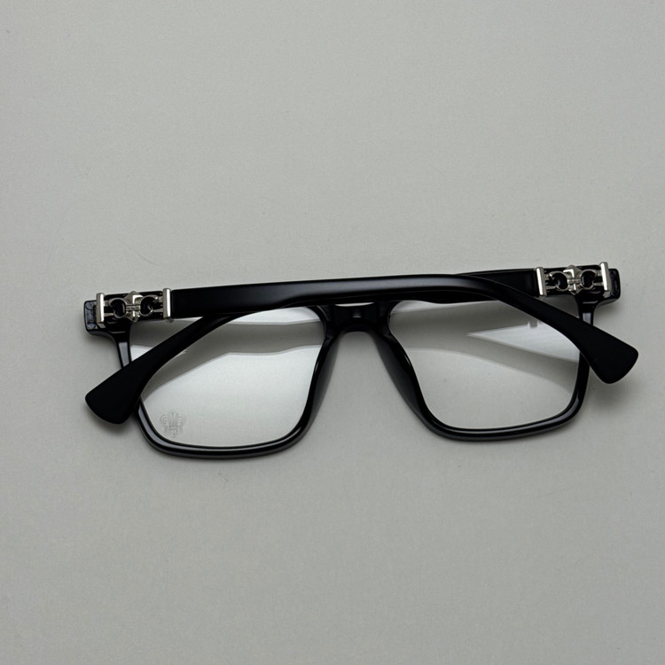 عینک بلوکات کروم هارتز مشکی نقره ای Chrome Hearts 52342 - کیفیت مستر