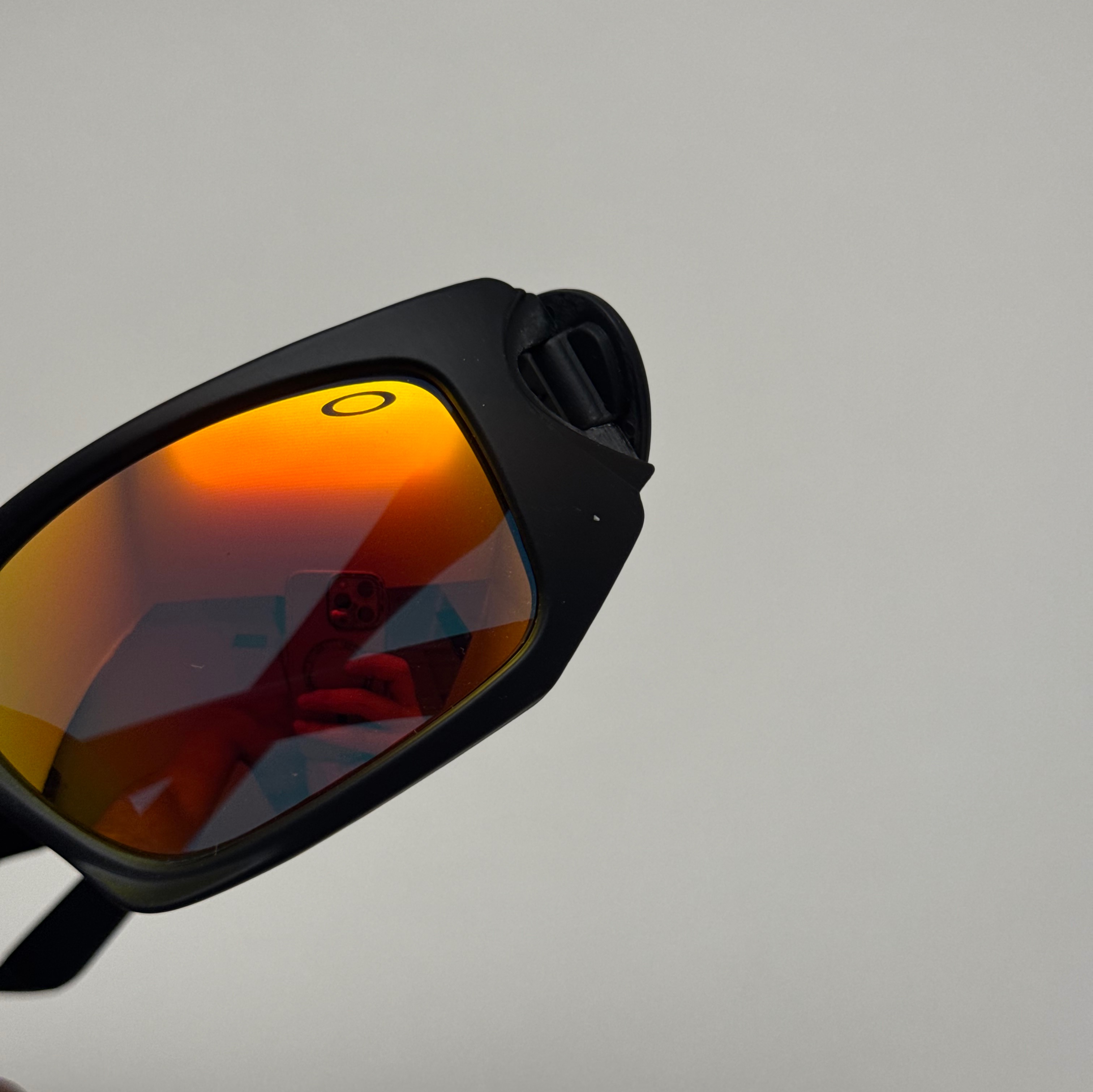 عینک آفتابی اسپرت اوکلی Oakley مدل SCLAPEL مشکی عدسی آتیشی کد 7032