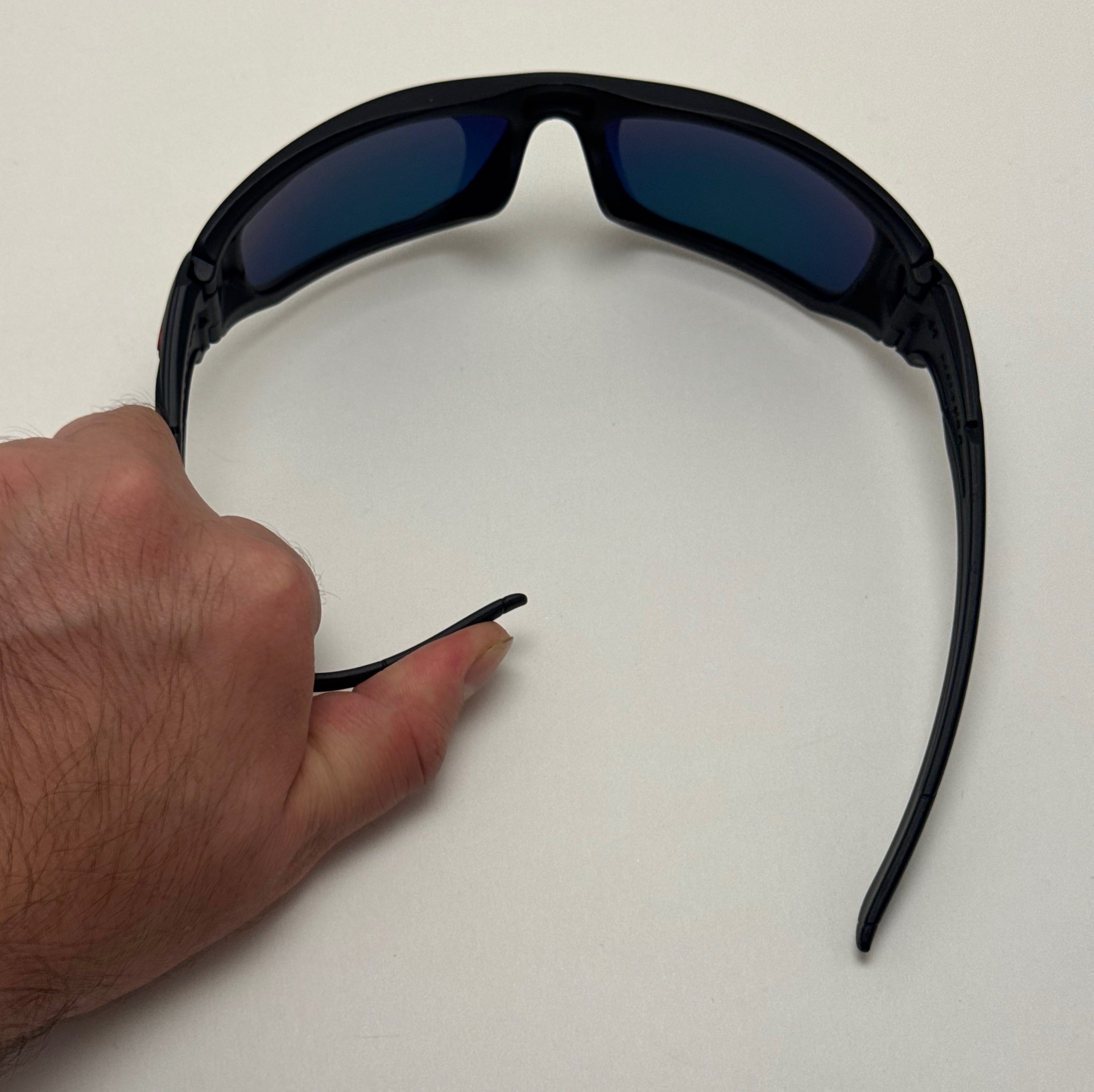 عینک آفتابی اسپرت اوکلی Oakley مدل SCLAPEL مشکی عدسی آتیشی کد 7032