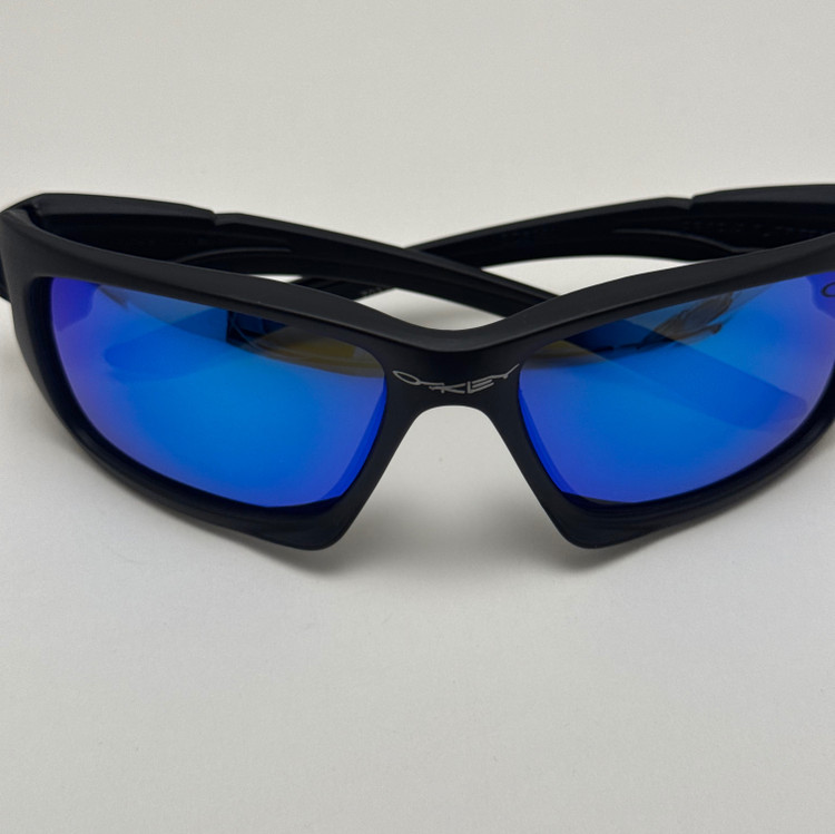 عینک آفتابی اسپرت اوکلی Oakley مدل SCLAPEL مشکی عدسی آبی کد 7032