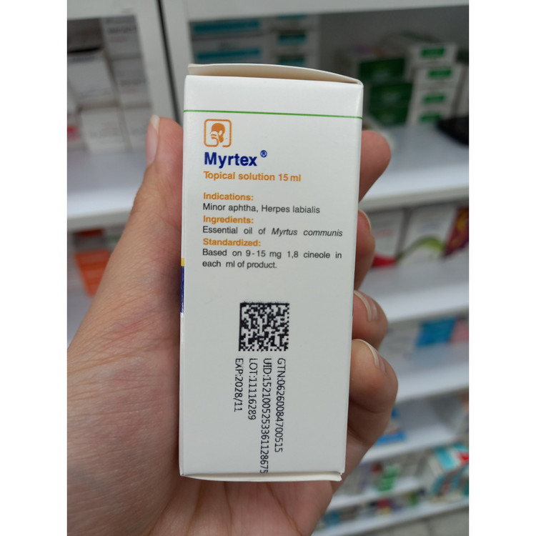 محلول موضعی میرتکس باریج برای آفت دهان و تبخال لب 15 میلی لیتر